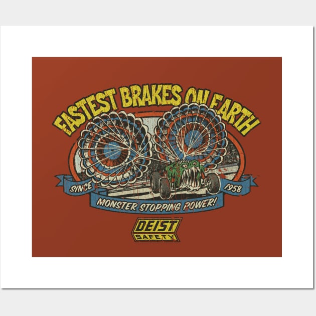 Fastest Brakes on Earth 1958 Wall Art by JCD666